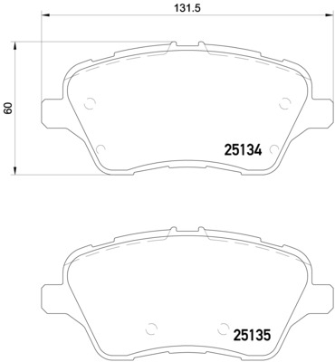 BREMBO Bremsensatz, Scheibenbremse sg00000ck1 Vorderachse Geschlitzt 278mm 23mm für FORD