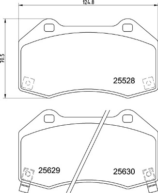 BREMBO Bremsensatz, Scheibenbremse sg00000ckb Vorderachse Geschlitzt 257mm 22mm für OPEL VAUXHALL FIAT