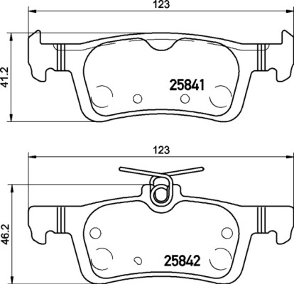 BREMBO Bremsensatz, Scheibenbremse sg00000cle Hinterachse Voll 253mm 12mm für FORD