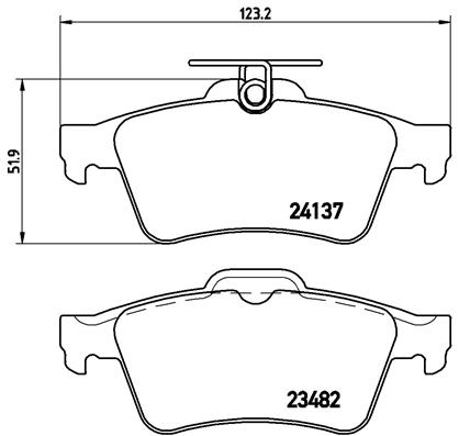 BREMBO Bremsensatz, Scheibenbremse sg00000cln Hinterachse Geschlitzt 280mm 11mm für CITROËN FORD OPEL VOLVO SAAB PONTIAC GENERAL MOTORS RENAULT MAZDA