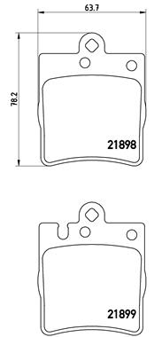 BREMBO Bremsensatz, Scheibenbremse sg00000cm3 Hinterachse Voll 290mm 10mm für MERCEDES-BENZ