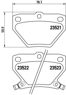 BREMBO Bremsensatz, Scheibenbremse sg00000efa Hinterachse Innenbelüftet 276mm 25mm für PONTIAC TOYOTA (GAC) TOYOTA SCION LEXUS