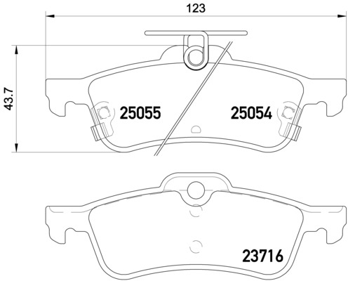 BREMBO Bremsensatz, Scheibenbremse sg00000efh Hinterachse Innenbelüftet 293mm 10mm für HONDA