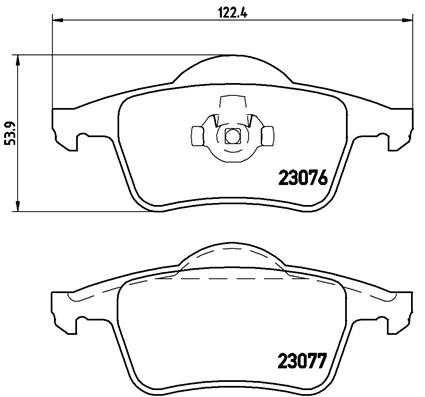 BREMBO Bremsensatz, Scheibenbremse sg00000efk Hinterachse Innenbelüftet 288mm 28mm für VOLVO