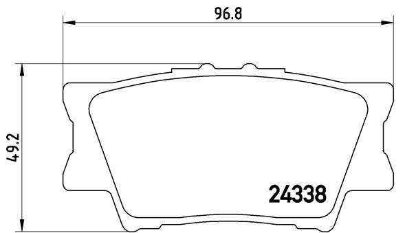 BREMBO Bremsensatz, Scheibenbremse sg00000ei4 Hinterachse Voll 328mm 12mm für PONTIAC TOYOTA LEXUS TOYOTA (FAW)