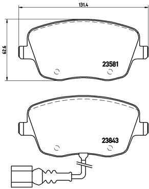 BREMBO Bremsensatz, Scheibenbremse sg00000ejc Hinterachse Voll 230mm 25mm für CITROËN FORD ROEWE (SAIC) FIAT ZHONGHUA (BRILLIANCE) PEUGEOT DS SKODA SK