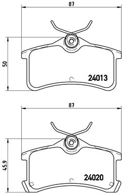 BREMBO Bremsensatz, Scheibenbremse sg00000eji Hinterachse Voll 255mm 10mm für CHEVROLET TOYOTA GREAT WALL