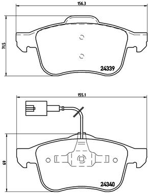 BREMBO Bremsensatz, Scheibenbremse sg00000emy Hinterachse Gelocht 278mm 12mm für LANCIA ALFA ROMEO FIAT (GAC) JEEP FIAT JEEP (GAC FCA) CHRYSLER DODGE
