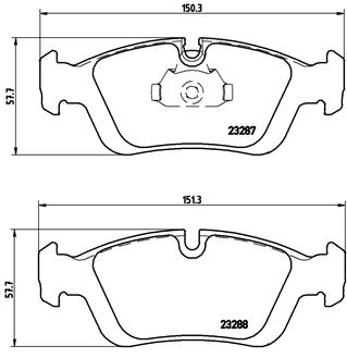 BREMBO Bremsensatz, Scheibenbremse sg00000eo4 Hinterachse Voll 272mm 10mm für BMW