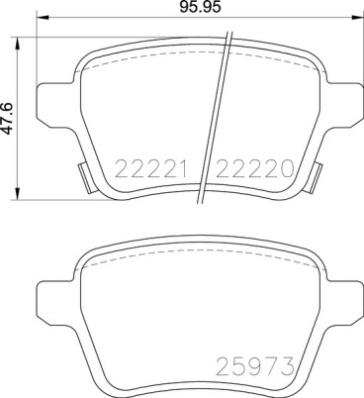 BREMBO Bremsensatz, Scheibenbremse sg00000eo8 Hinterachse Gelocht 308mm 10mm für OPEL VAUXHALL SAAB