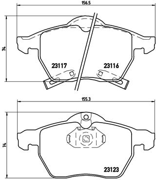 BREMBO sg00000eob Hinterachse Innenbelüftet 286mm 25mm für OPEL VAUXHALL SAAB SATURN GENERAL MOTORS BAIC LOTUS