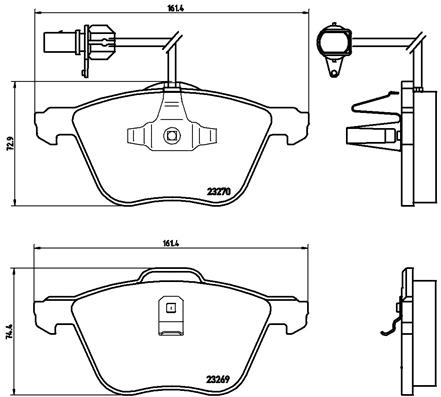 BREMBO Bremsensatz, Scheibenbremse sg00000eon Hinterachse Innenbelüftet 313mm 26mm für FORD VW SEAT SKODA