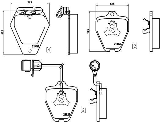 BREMBO Bremsensatz, Scheibenbremse sg00000eor Hinterachse Voll 314mm 30mm für LANCIA FIAT ALFA ROMEO SEAT VW SKODA AUDI
