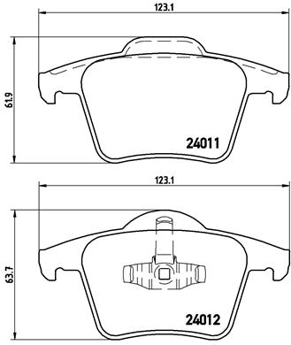 BREMBO Bremsensatz, Scheibenbremse sg00000eoz Vorderachse Innenbelüftet 308mm 28mm für VOLVO