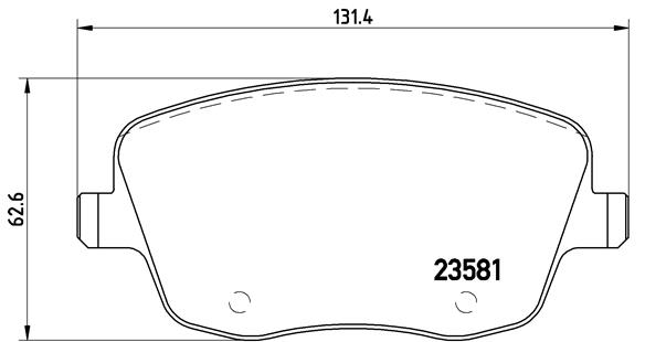 BREMBO Bremsensatz, Scheibenbremse sg00000eqv Hinterachse Innenbelüftet 230mm 9mm für PEUGEOT CITROËN FORD MG (SAIC) ROEWE (SAIC) LANCIA ZHONGHUA (BRI