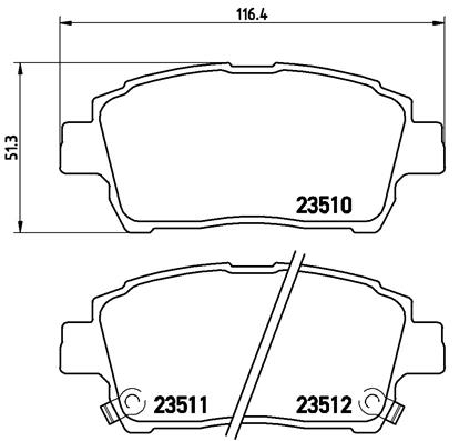 BREMBO Bremsensatz, Scheibenbremse sg00000erm Hinterachse Innenbelüftet 269mm 9mm für TOYOTA PONTIAC BYD DONGFENG