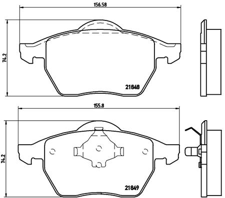 BREMBO Bremsensatz, Scheibenbremse sg00000err Hinterachse Voll 288mm 25mm für CITROËN PEUGEOT FORD MG (SAIC) ROEWE (SAIC) FIAT ZHONGHUA (BRILLIANCE) D