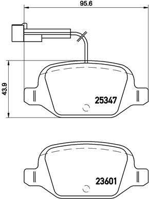 BREMBO Bremsensatz, Scheibenbremse sg00000et9 Hinterachse Innenbelüftet 240mm 11mm für PEUGEOT CITROËN FORD OPEL ABARTH ZASTAVA FIAT LANCIA ALFA ROMEO