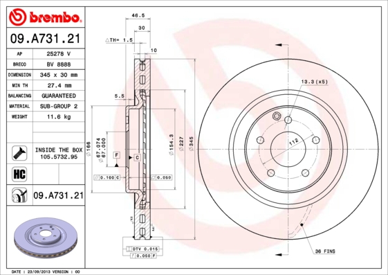 BREMBO Bremsensatz, Scheibenbremse sg00000etk Hinterachse Innenbelüftet 300mm 30mm für MERCEDES-BENZ CHRYSLER