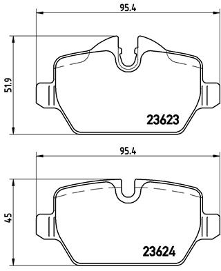 BREMBO Bremsensatz, Scheibenbremse sg00000eu2 Hinterachse Innenbelüftet 292mm 10mm für BMW MINI