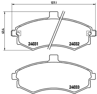 BREMBO Bremsensatz, Scheibenbremse sg00000eu3 Vorderachse Innenbelüftet 257mm 24mm für HYUNDAI NISSAN KIA HYUNDAI (BEIJING) MAZDA SUZUKI DAEWOO KIA (D