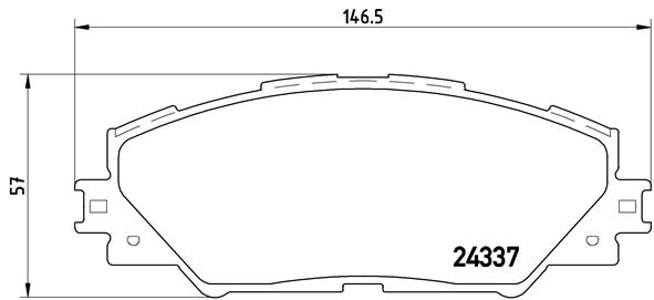 BREMBO Bremsensatz, Scheibenbremse sg00000evj Vorderachse Voll 270mm 28mm für PONTIAC TOYOTA TOYOTA (GAC) TOYOTA (FAW)
