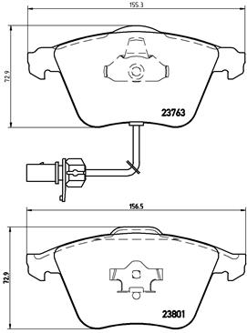 BREMBO Bremsensatz, Scheibenbremse sg00000eyp Vorderachse Gelocht/innenbel. 245mm 10mm für PEUGEOT MG (SAIC) ROEWE (SAIC) SKODA CITROËN SEAT AUDI VW R