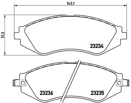 BREMBO Bremsensatz, Scheibenbremse sg00000ezr Hinterachse Innenbelüftet 258mm 24mm für BUICK (SGM) CHEVROLET (SGM) DAEWOO CHEVROLET SUZUKI