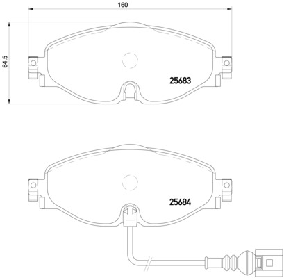 BREMBO Bremsensatz, Scheibenbremse sg00000f29 Hinterachse Geschlitzt 253mm 25mm für CITROËN PEUGEOT FORD MG (SAIC) ROEWE (SAIC) LANCIA ZHONGHUA (BRILL