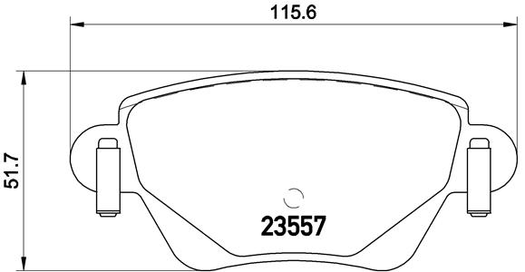 BREMBO Bremsensatz, Scheibenbremse sg00000f3f Hinterachse Gelocht 280mm 24mm für FORD JAGUAR FPV