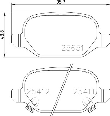 BREMBO Bremsensatz, Scheibenbremse sg00000f5w Hinterachse Voll 240mm 11mm für FORD FIAT ZASTAVA LANCIA ABARTH ALFA ROMEO CHRYSLER