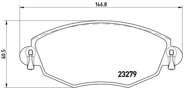 BREMBO Bremsensatz, Scheibenbremse sizw2nocq4 Hinterachse Gelocht 280mm 24mm für FORD EMGRAND GEELY JAGUAR FORD USA