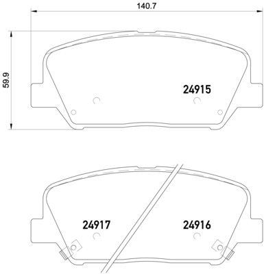 BREMBO Bremsensatz, Scheibenbremse sizw2noej7 Vorderachse Voll 284mm 10mm für HYUNDAI KIA KIA (DYK) HYUNDAI (BEIJING) SSANGYONG