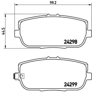 BREMBO Bremsensatz, Scheibenbremse sizw2npt98 Hinterachse Voll 280mm 9mm für MAZDA FIAT ABARTH