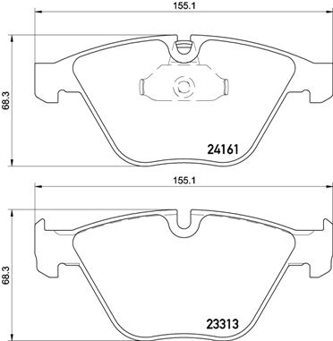 BREMBO Bremsensatz, Scheibenbremse sizw2npvr7 Vorderachse Gelocht/innenbel. 336mm 30mm für BMW
