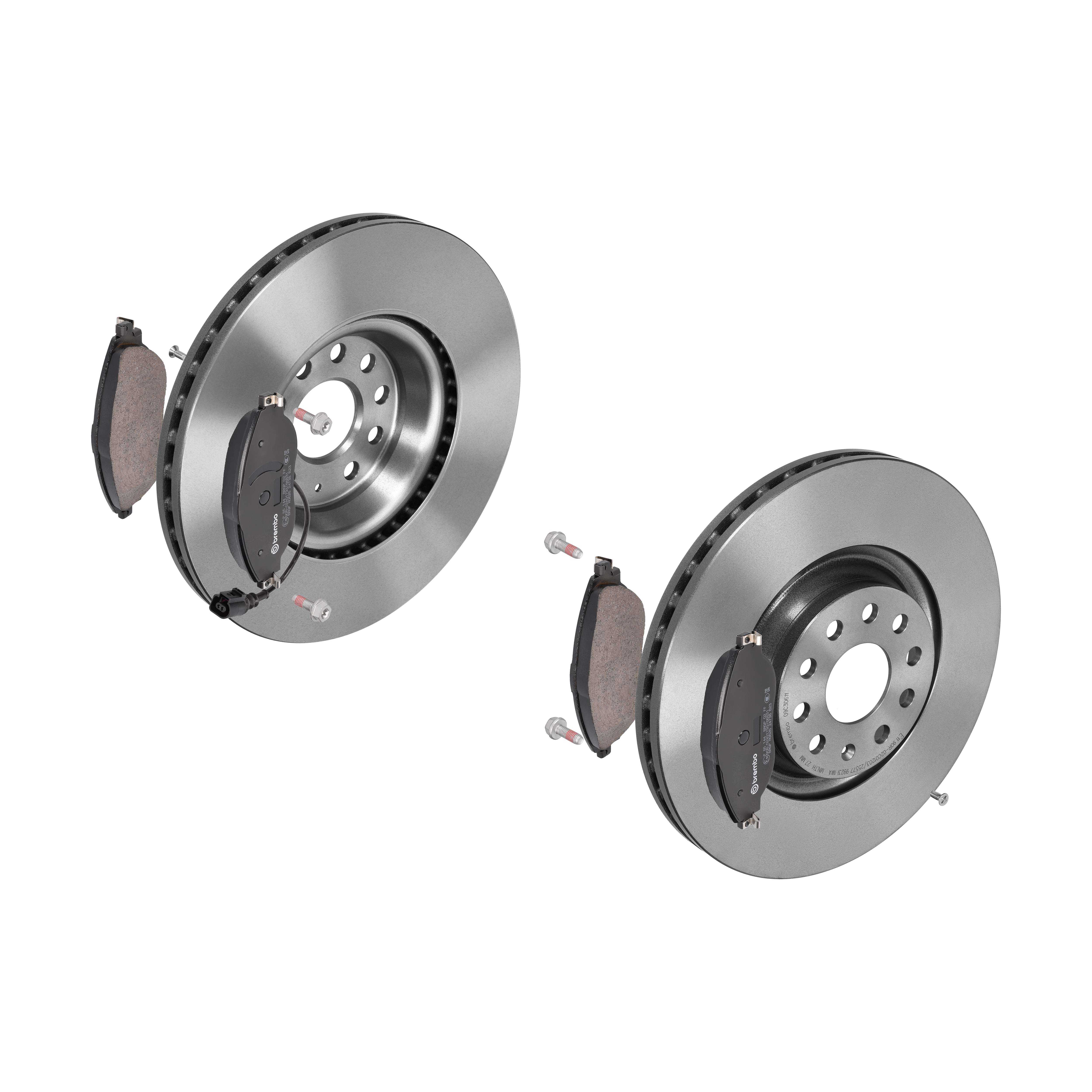 BREMBO Bremsensatz, Scheibenbremse ijdtidc8e1 Vorderachse Innenbelüftet 340mm 30mm für VW SKODA SEAT AUDI