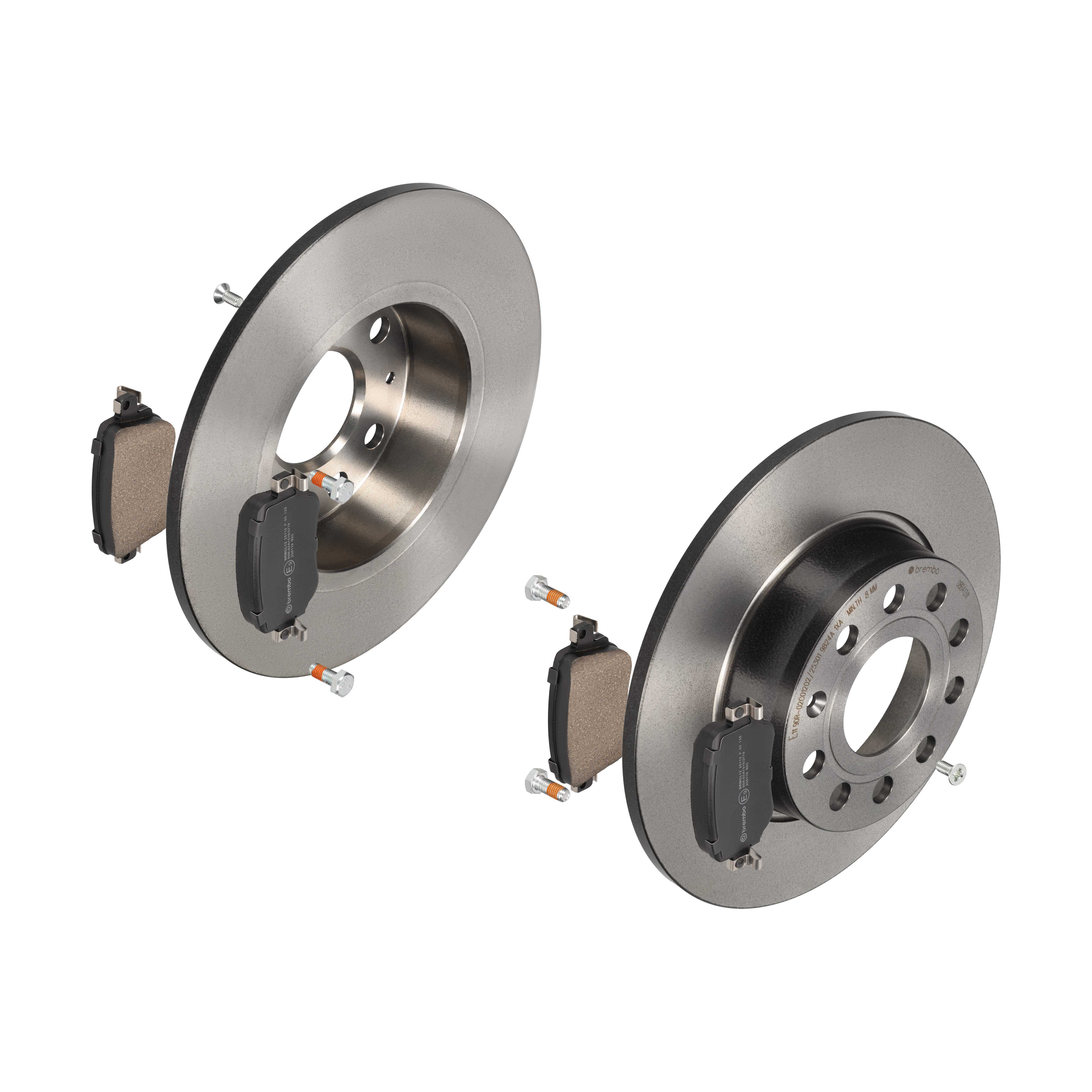 BREMBO Bremsensatz, Scheibenbremse ijdtidkgd0 Hinterachse Voll 272mm 10mm für VW JETTA SEAT AUDI SKODA