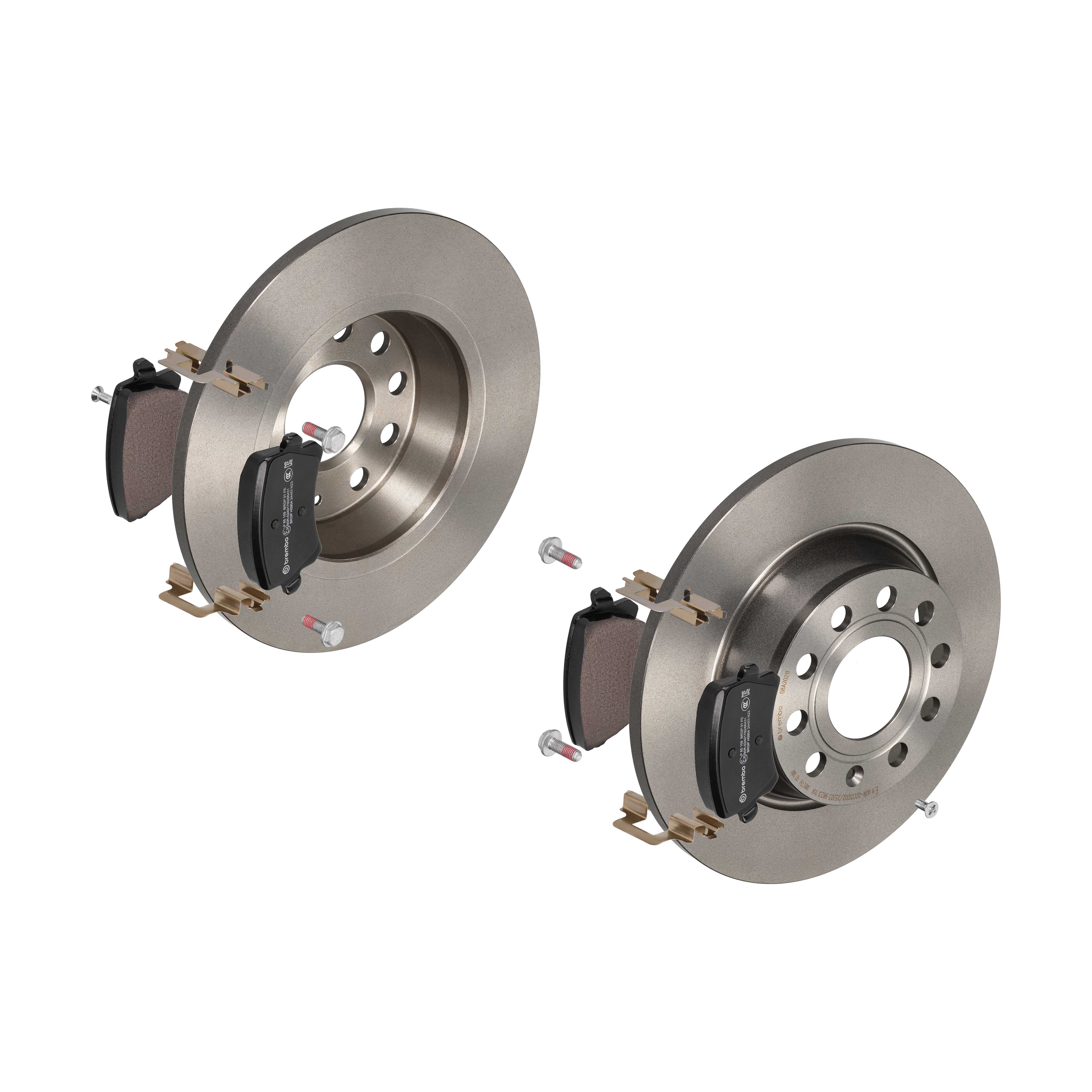 BREMBO Bremsensatz, Scheibenbremse ijdtidi8v8 Hinterachse Voll 282mm 12mm für QOROS VW (SVW) SKODA (SVW) AUDI SEAT SKODA VW GAC VW (FAW) AUDI (FAW) CH