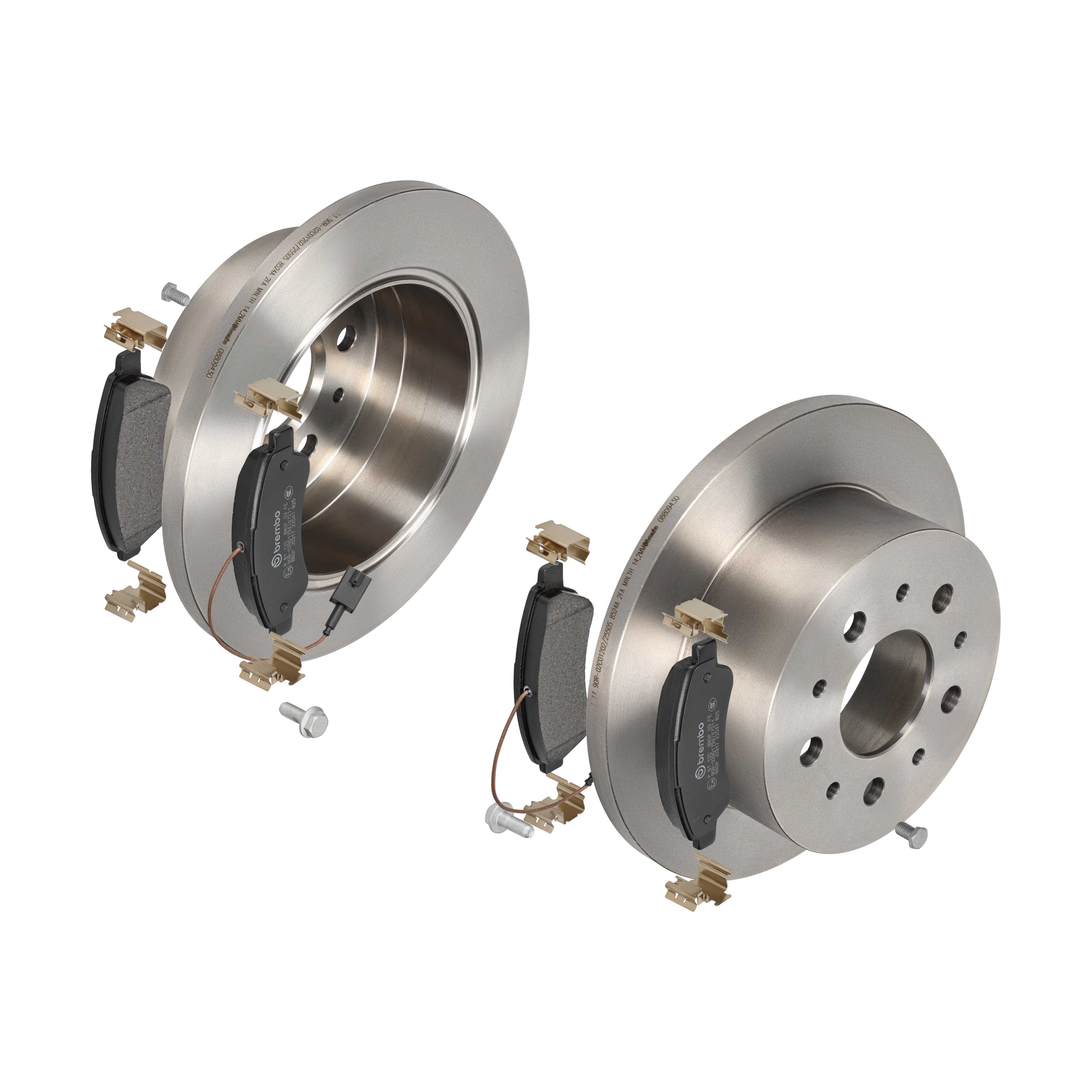 BREMBO Bremsensatz, Scheibenbremse ijdtidkkj0 Hinterachse Voll 280mm 16mm für FIAT CITROËN PEUGEOT RAM