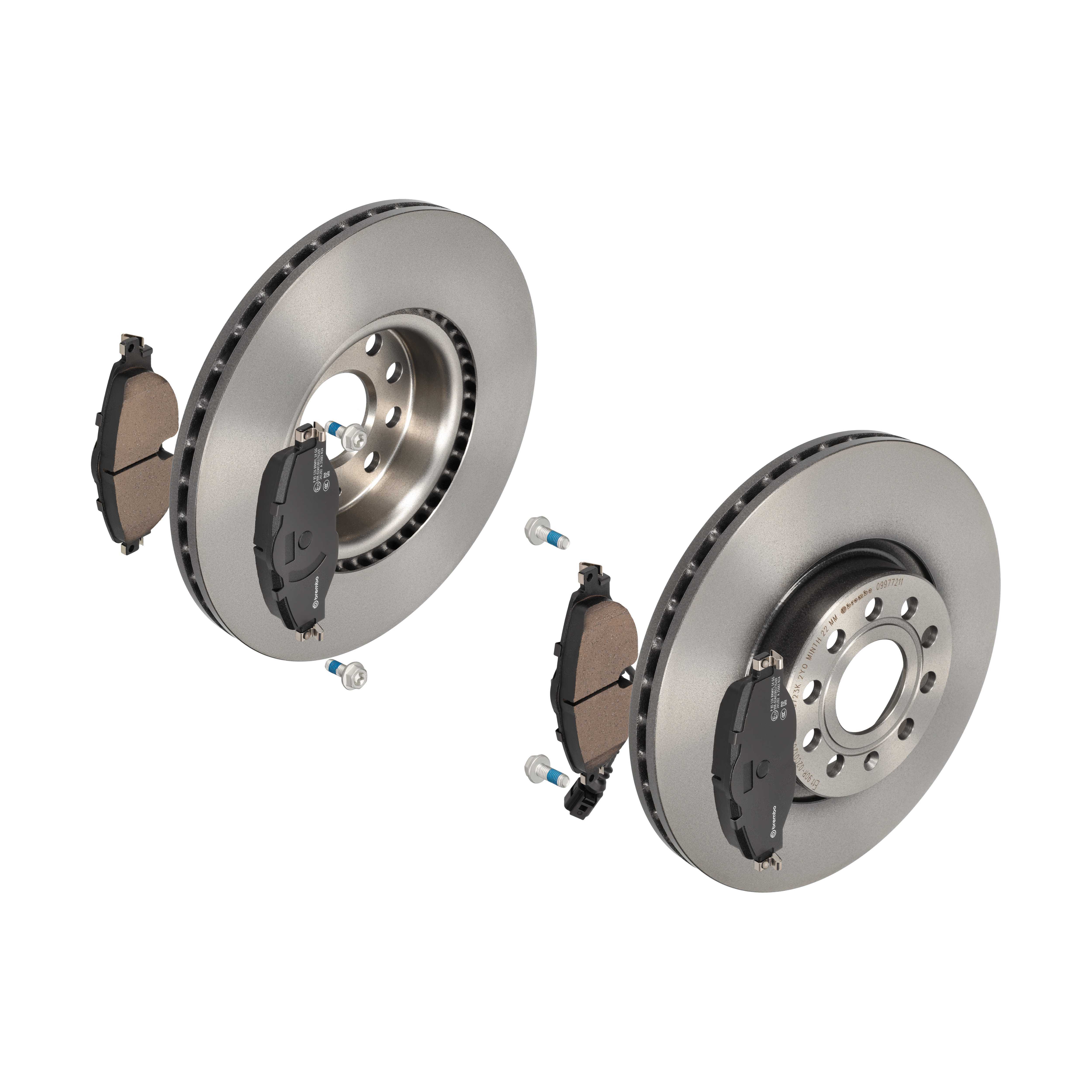 BREMBO Bremsensatz, Scheibenbremse ijdtidc845 Vorderachse Innenbelüftet 312mm 25mm für VW AUDI SKODA SEAT VW (FAW) SKODA (SVW)