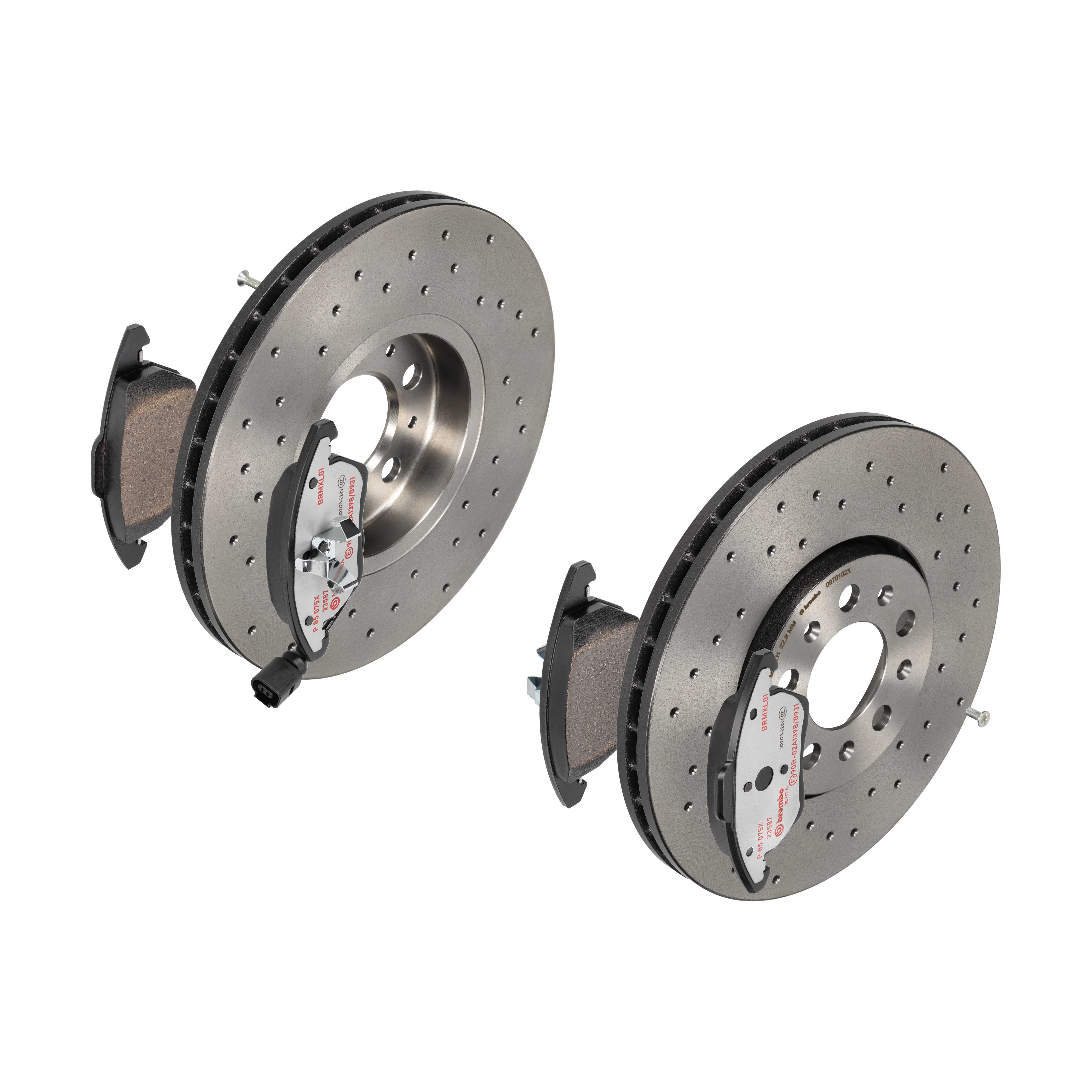 BREMBO Bremsensatz, Scheibenbremse sk8k0f22k5 Vorderachse Gelocht/innenbel. 288mm 25mm für VW SKODA SEAT AUDI VW (FAW) VW (SVW) SKODA (SVW)