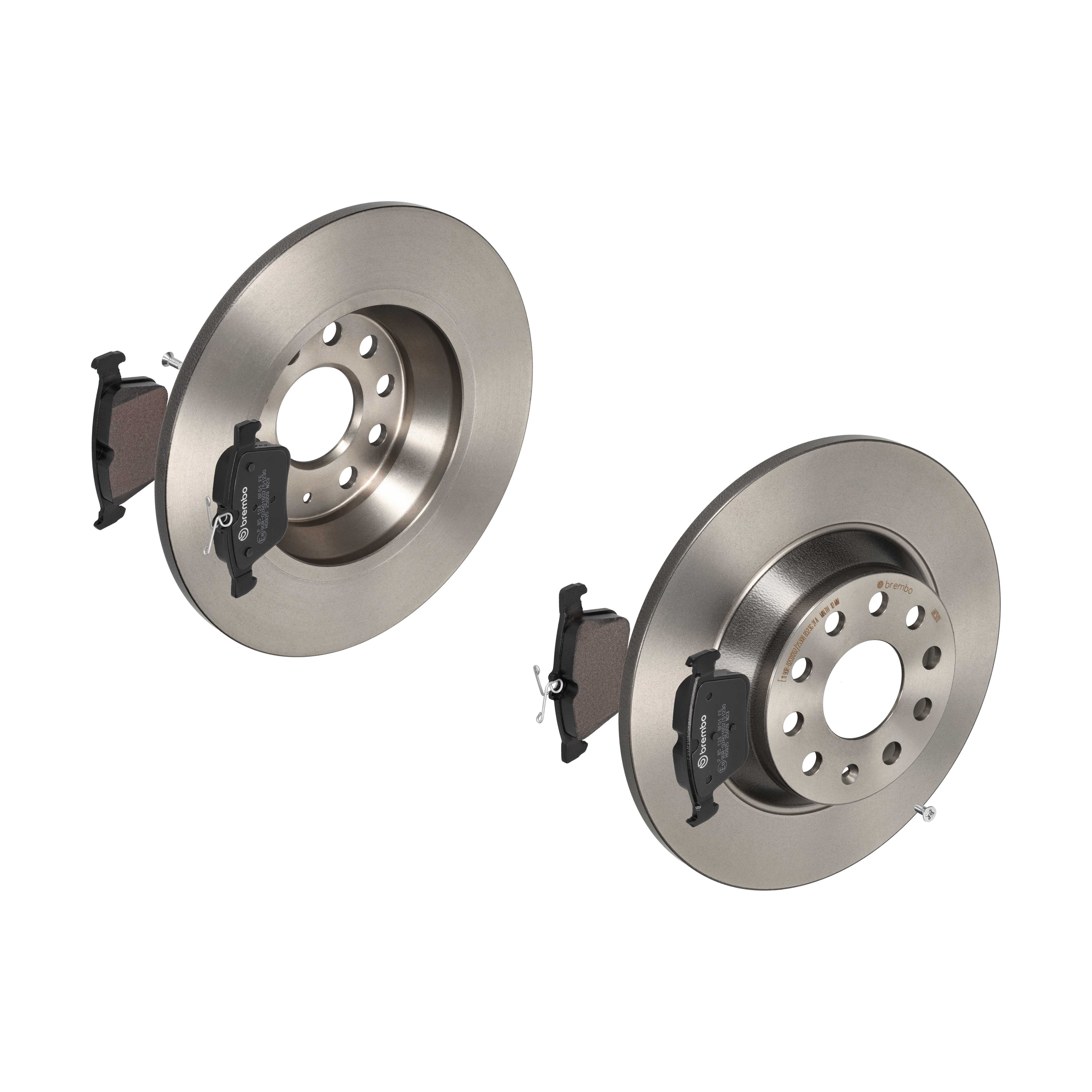 BREMBO Bremsensatz, Scheibenbremse ijdtidkbp2 Hinterachse Voll 300mm 12mm für AUDI AUDI (FAW) SKODA VW SEAT VW (SVW) SKODA (SVW) VW (FAW)