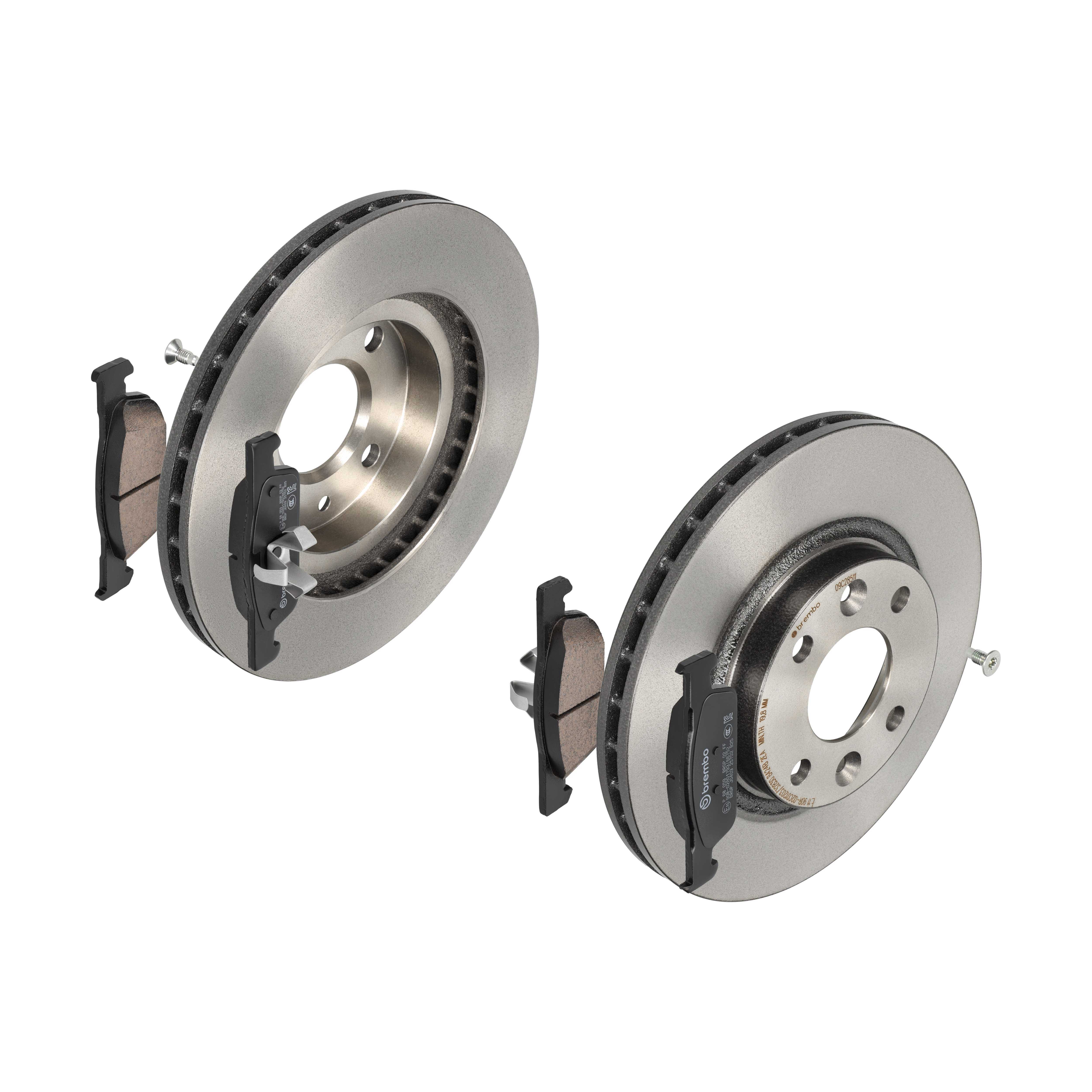 BREMBO Bremsensatz, Scheibenbremse ijdtiddah6 Vorderachse Innenbelüftet 258mm 22mm für DACIA RENAULT SMART