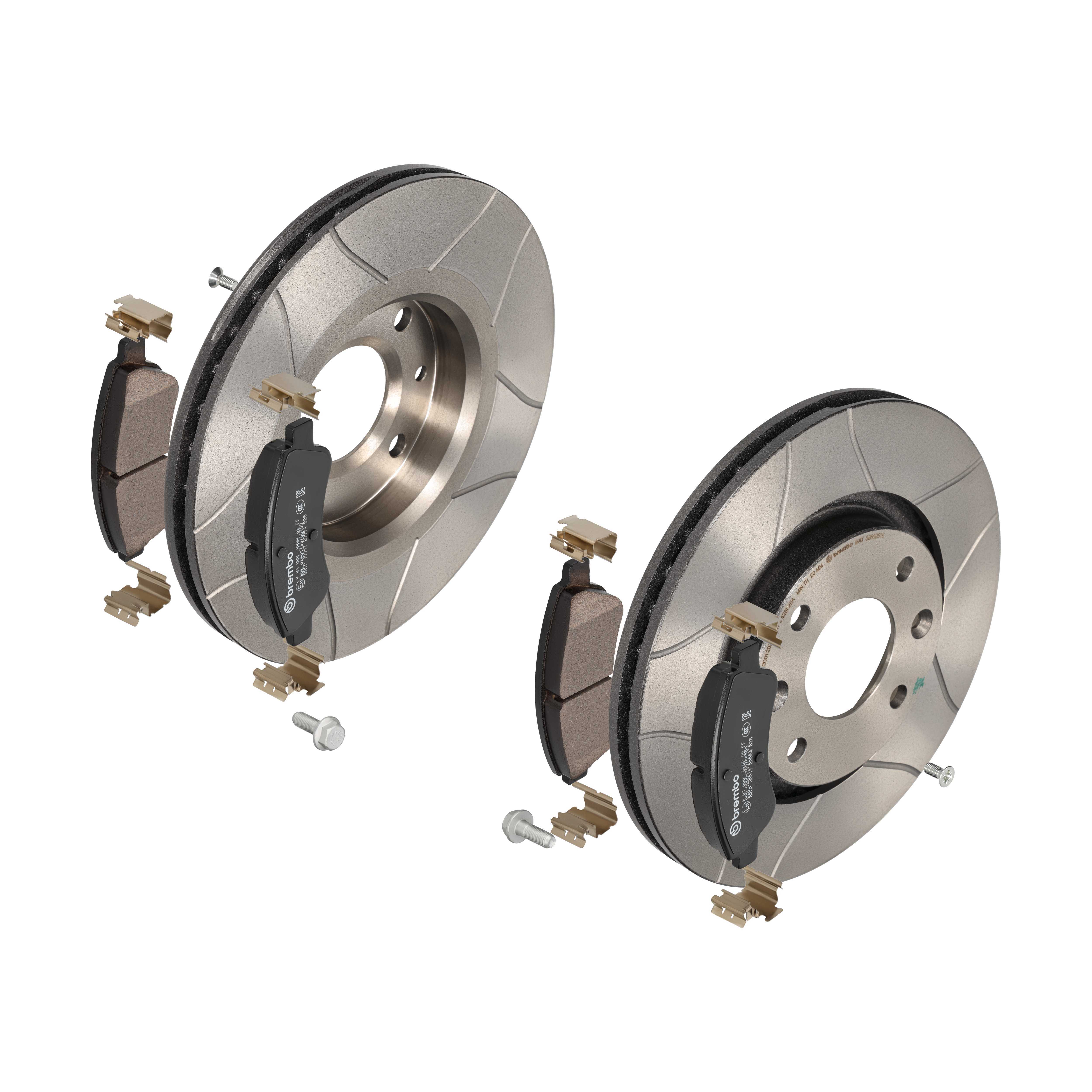 BREMBO Bremsensatz, Scheibenbremse sk8k0f2ua5 Vorderachse Geschlitzt 266mm 22mm für PEUGEOT CITROËN PEUGEOT (DF-PSA) OPEL FENGSHEN DS CITROËN (DF-PSA)