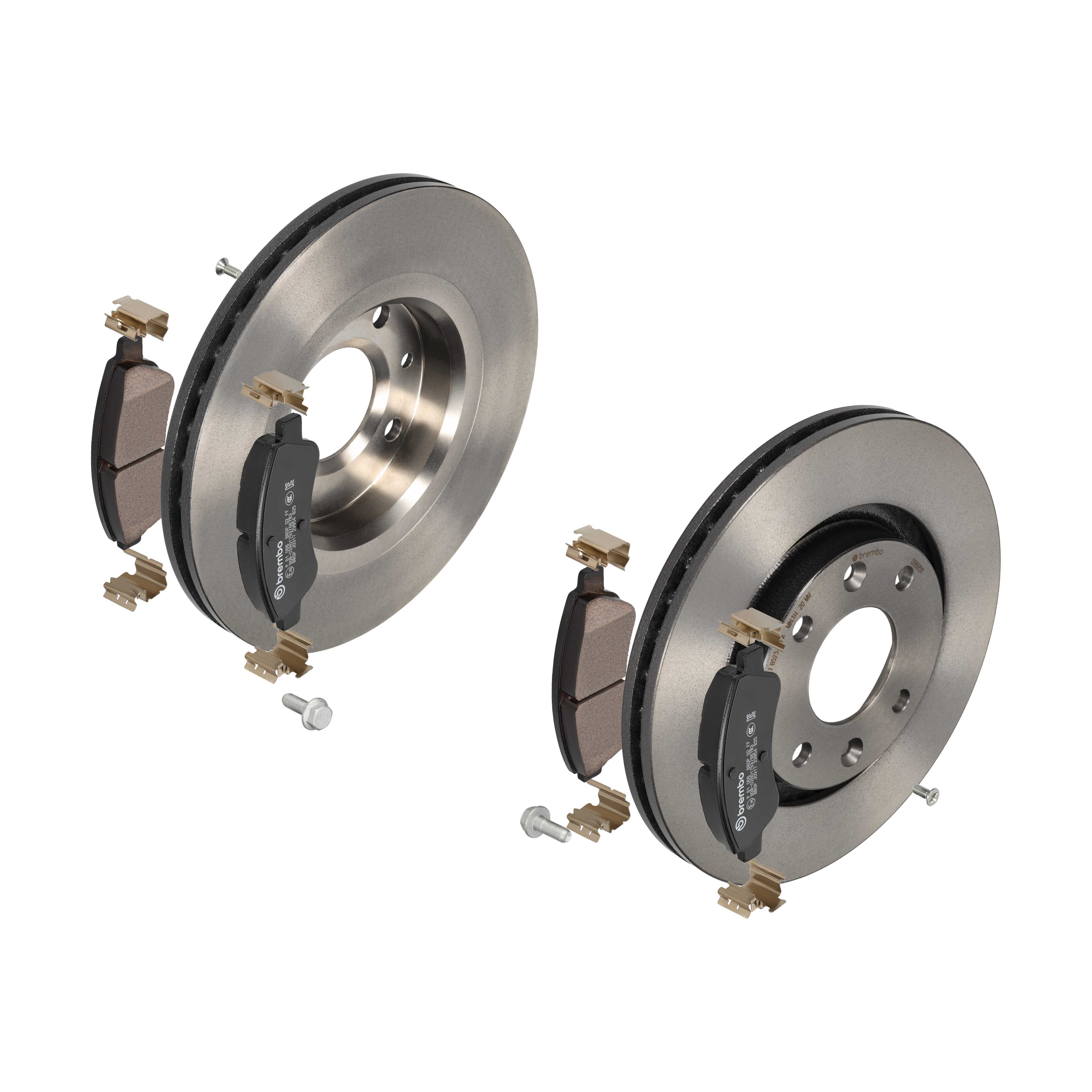 BREMBO Bremsensatz, Scheibenbremse ijdtidd0k8 Vorderachse Innenbelüftet 266mm 22mm für PEUGEOT CITROËN PEUGEOT (DF-PSA) OPEL FENGSHEN DS CITROËN (DF-P