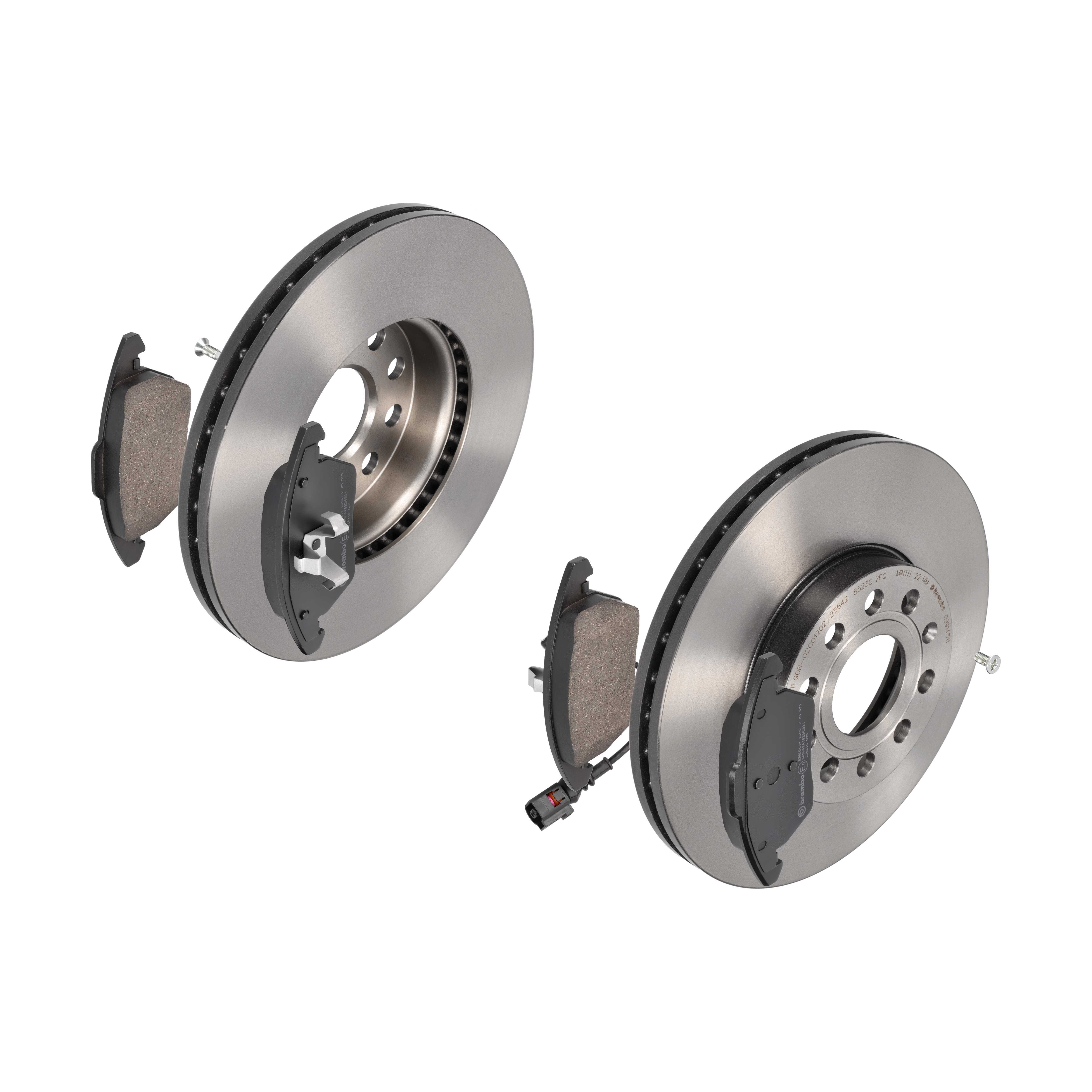 BREMBO Bremsensatz, Scheibenbremse ijdtidbtm9 Vorderachse Innenbelüftet 288mm 25mm für VW SEAT VW (SVW) AUDI SKODA SKODA (SVW) VW (FAW) AUDI (FAW)