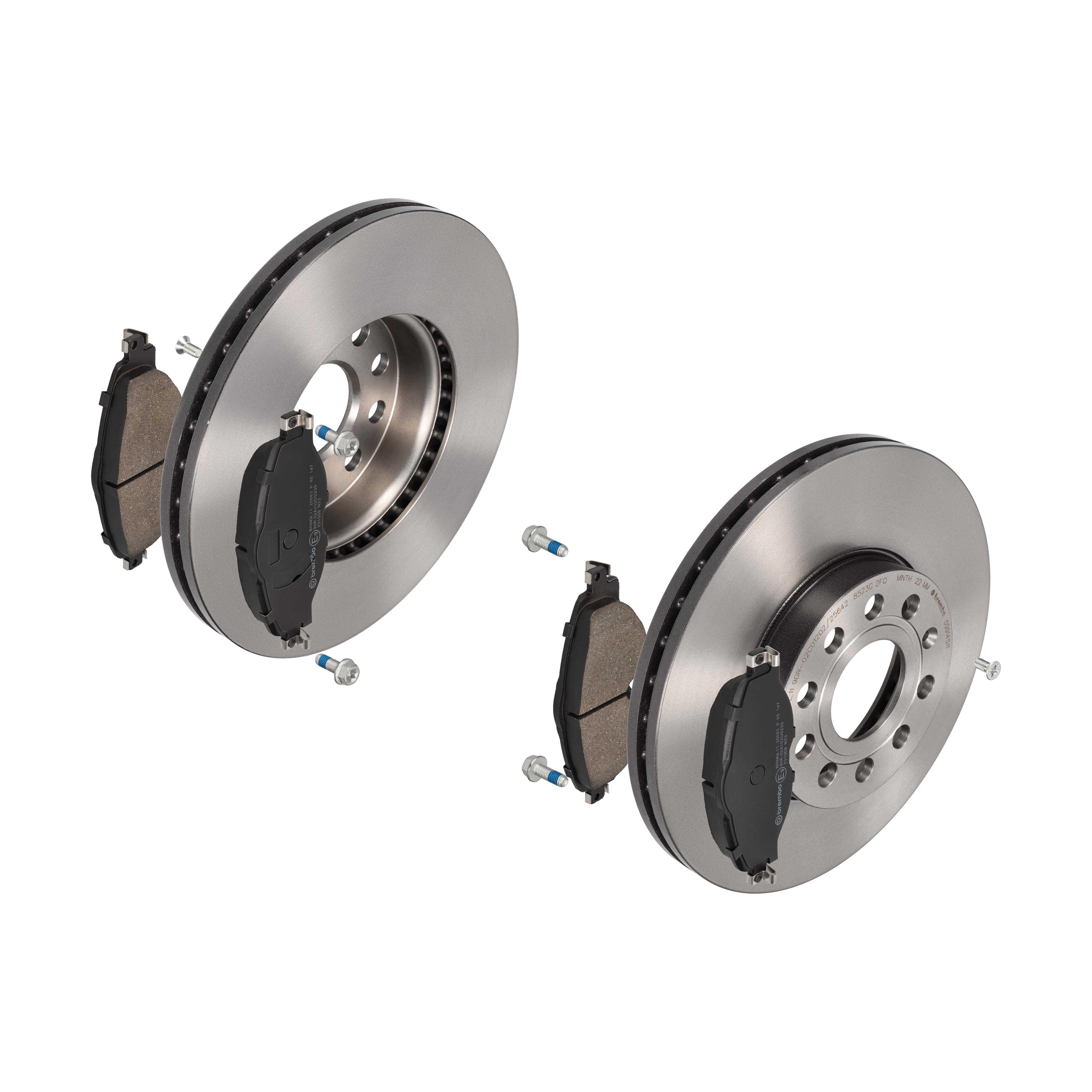 BREMBO Bremsensatz, Scheibenbremse ijdtidhx12 Vorderachse Innenbelüftet 288mm 25mm für SKODA VW AUDI SKODA (SVW) SEAT AUDI (FAW) VW (FAW)