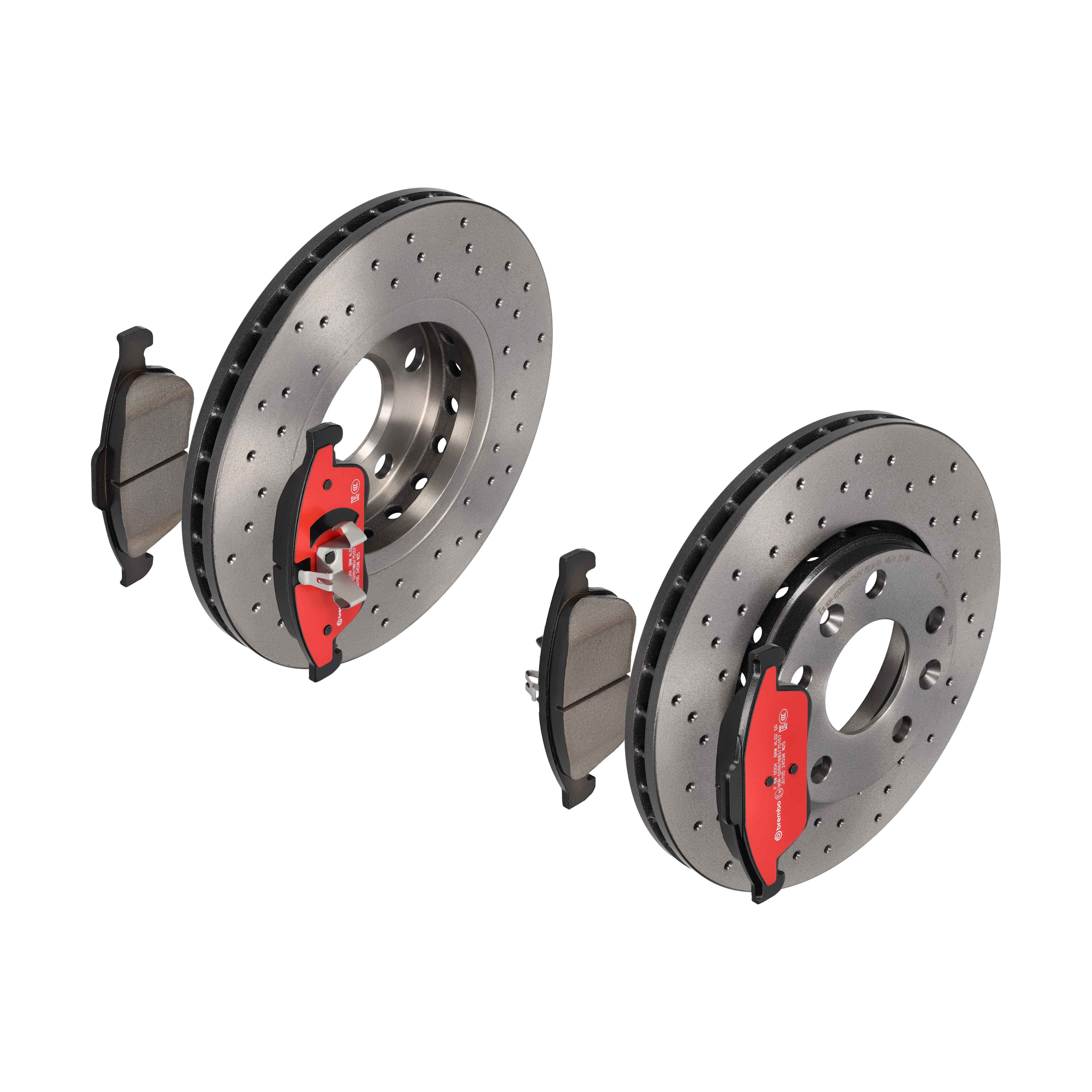 BREMBO Bremsensatz, Scheibenbremse sk8k0f0um7 Vorderachse Gelocht/innenbel. 280mm 24mm für DACIA RENAULT NISSAN