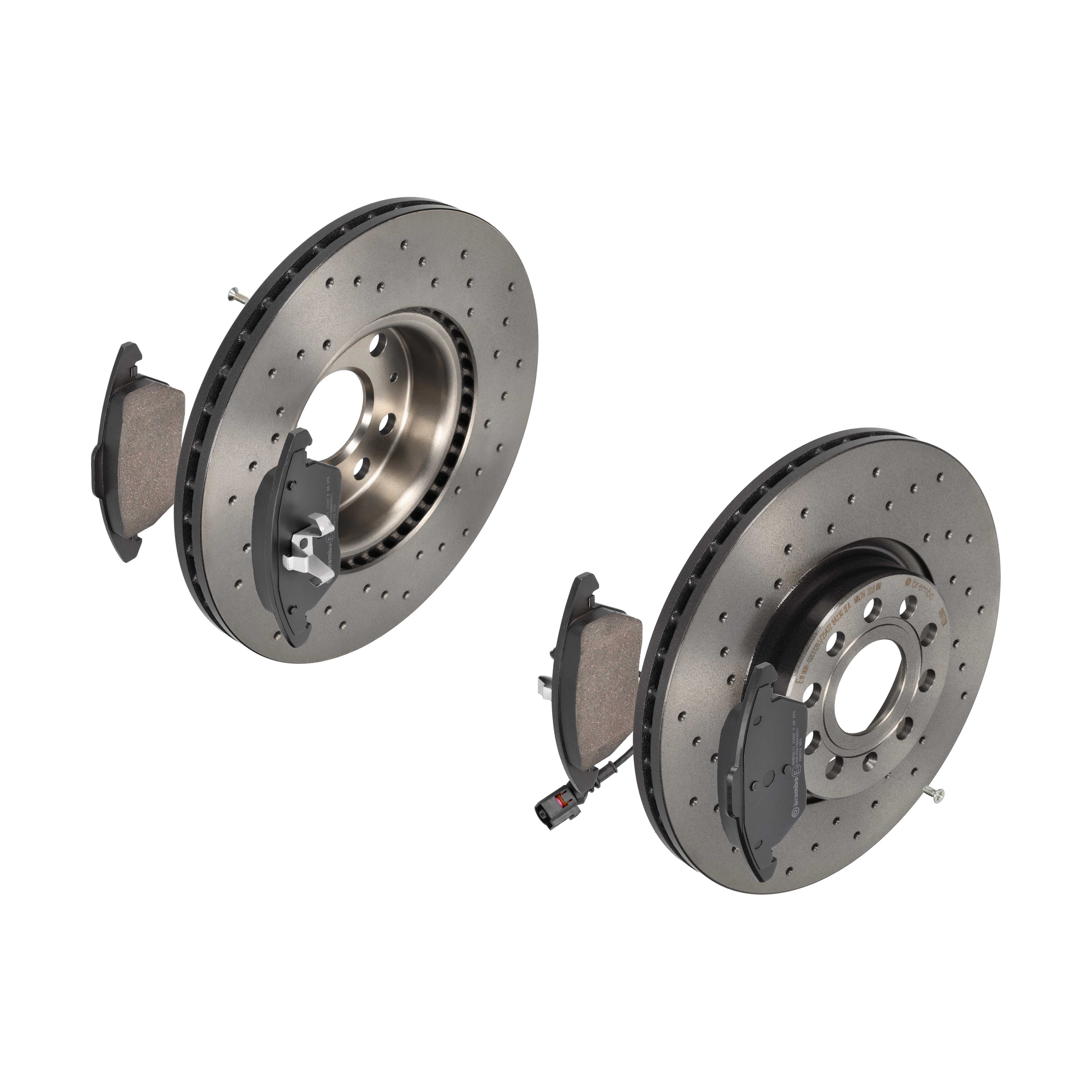 BREMBO Bremsensatz, Scheibenbremse sk8k0f2pn5 Vorderachse Gelocht/innenbel. 312mm 25mm für VW AUDI VW (SVW) SKODA SEAT AUDI (FAW) SKODA (SVW) VW (FAW)