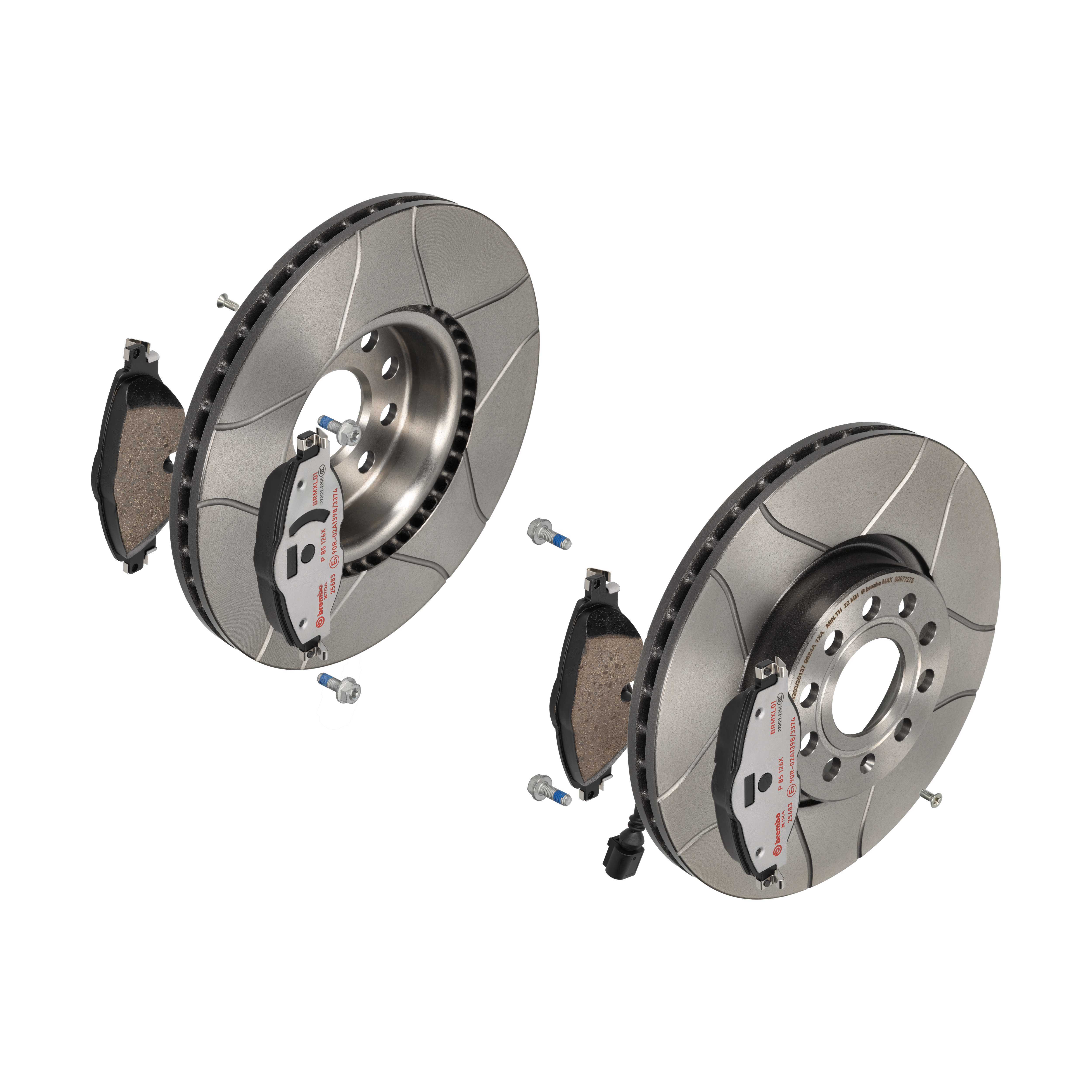 BREMBO Bremsensatz, Scheibenbremse sk8k0f5z08 Vorderachse Innenbelüftet 312mm 25mm für VW SKODA VW (FAW) SEAT AUDI SKODA (SVW)